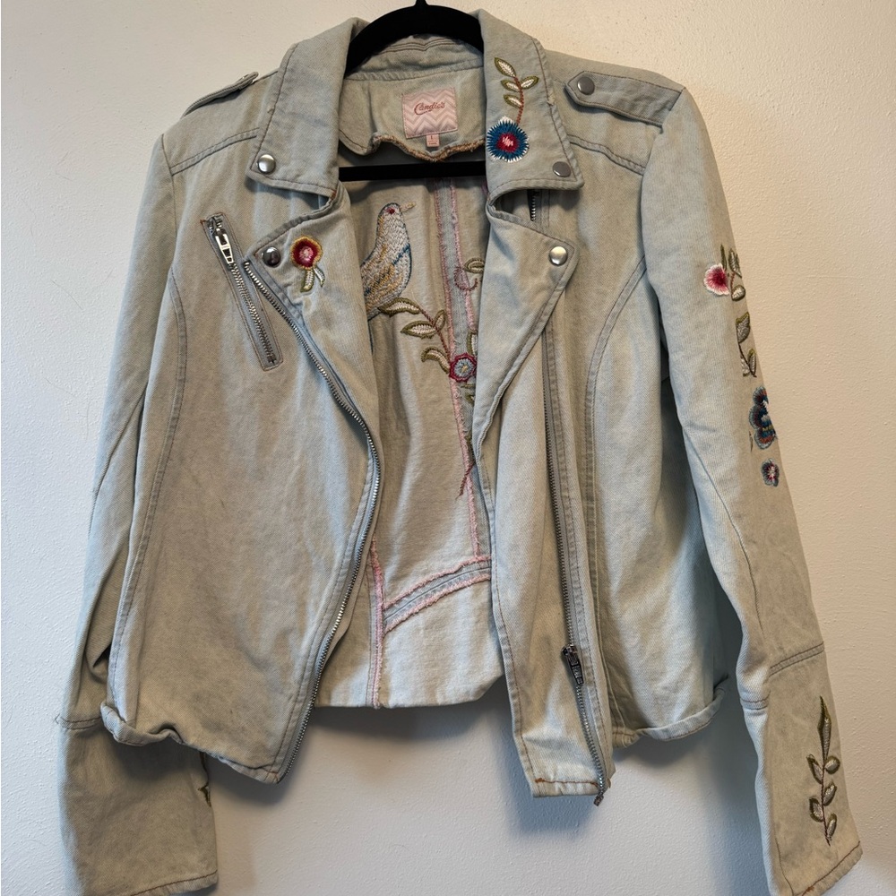 Embroidered Denim Jacket
